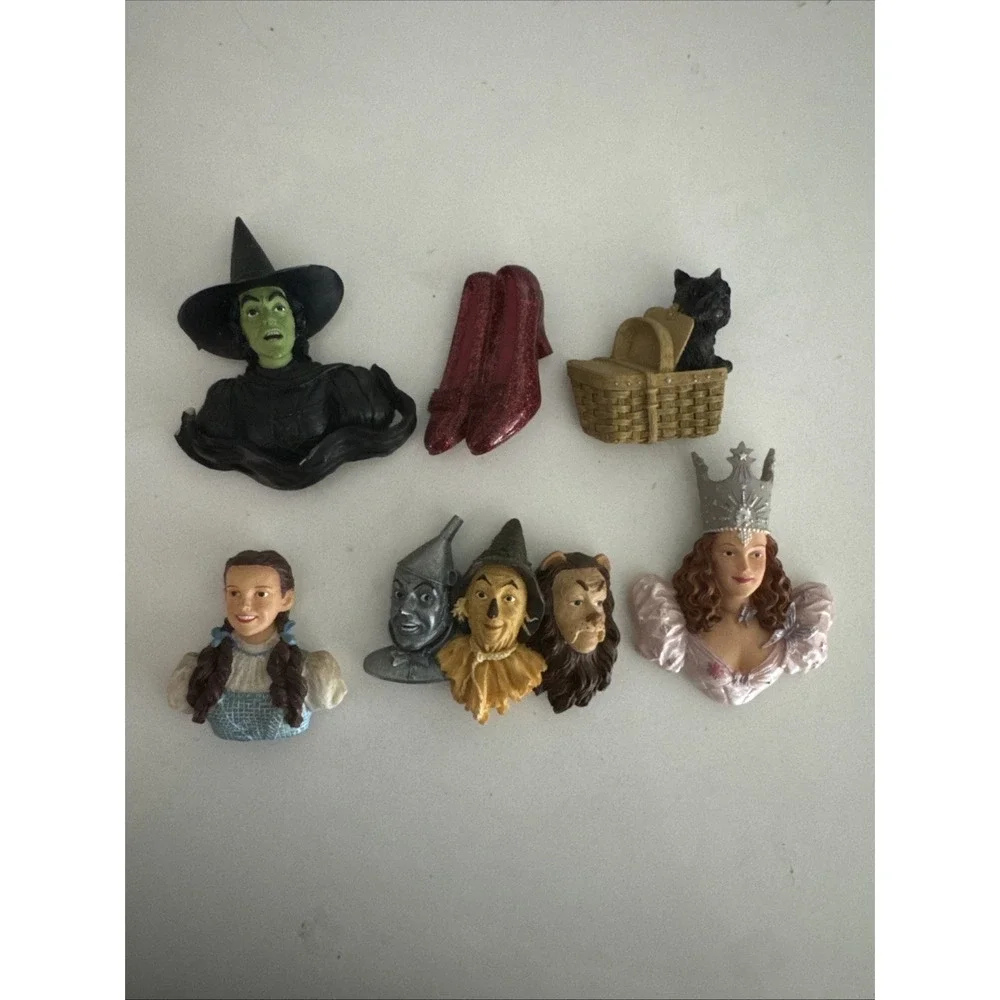Vintage 1980's Wizard Of Oz Refrigerator Magnet Set